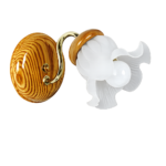 APLIQUE 1LUZ ROBLE DORADA TULIPA CAMPANITA SATINADA