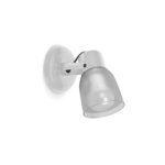 APLIQUE 1 LUZ BASE RED RADIO BL TUL TERMOPLASTICA